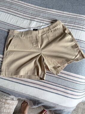 J. Crew Beige Cotton Bermuda Shorts